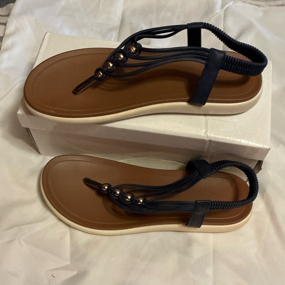 Elegant Navy Sandals